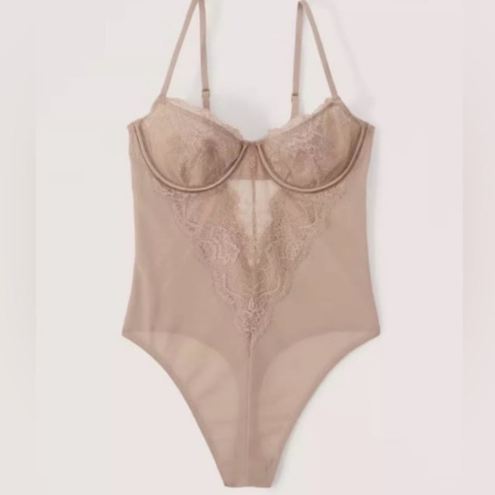 Abercrombie and fitch nude lace bodysuit